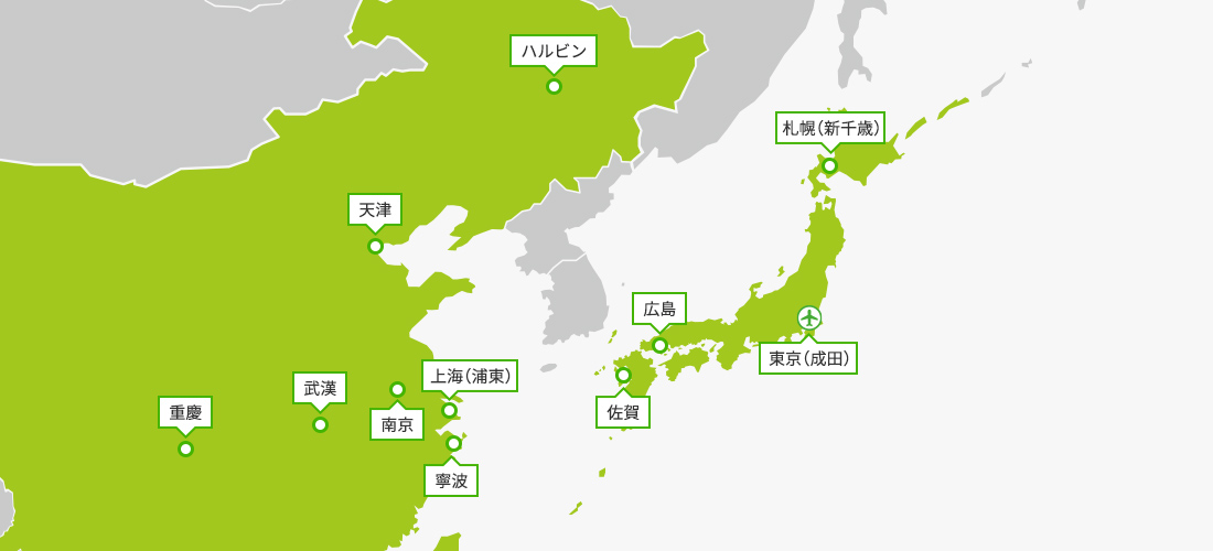 SPRING JAPAN路線図